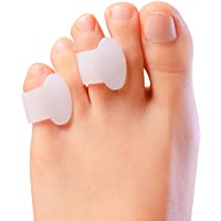 Sumiwish 10 separadores de dedos pequeños- separadores de dedos de silicona para dedos superpuestos- dedo meñique rizado…